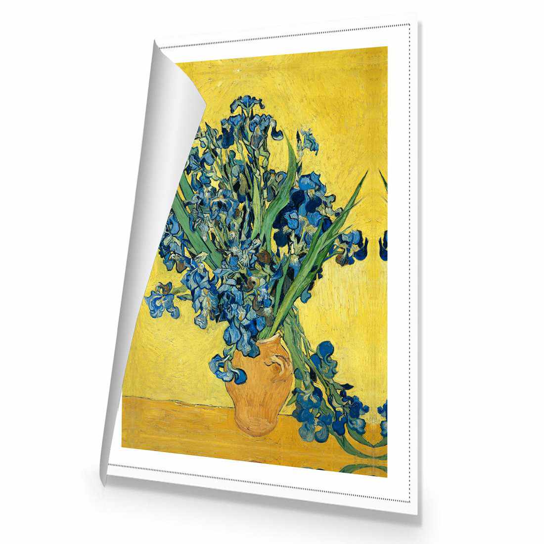 Vase Of Irises by Van Gogh | Standard Canvas | No Frame | Rolled Canvas
