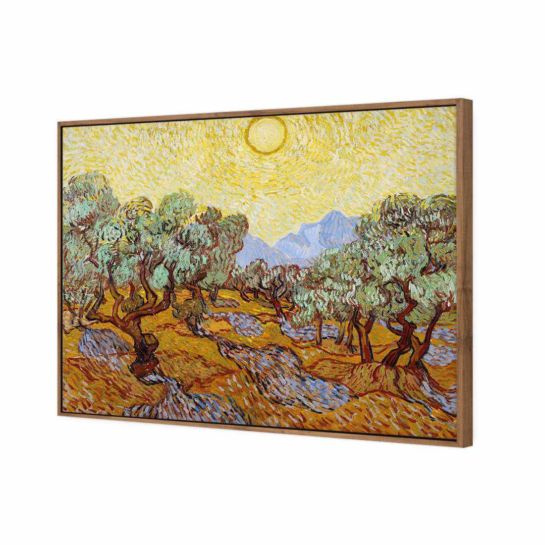 Olive Trees by Van Gogh | Classic Canvas | Floating Frame | Natural