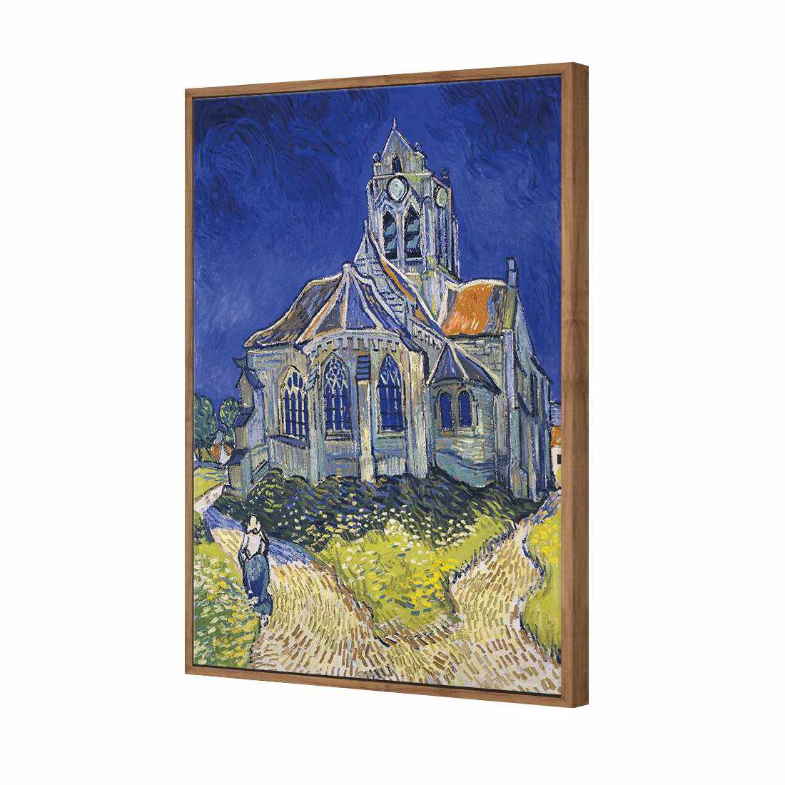 The Church At Auvers - Van Gogh Canvas Art-Canvas-Wall Art Designs-45x30cm-Canvas - Natural Frame-Wall Art Designs