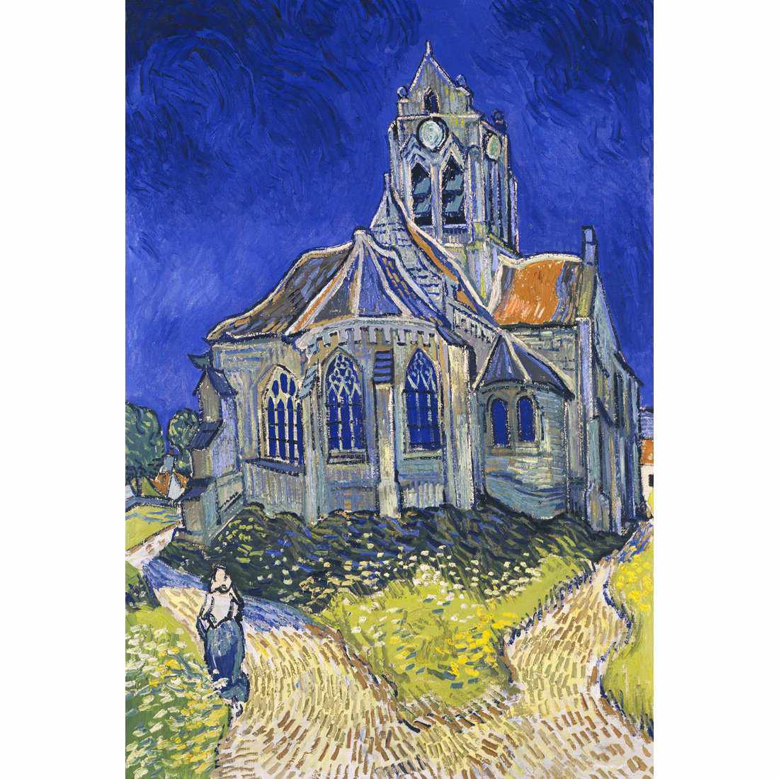 The Church At Auvers - Van Gogh Canvas Art-Canvas-Wall Art Designs-45x30cm-Canvas - No Frame-Wall Art Designs