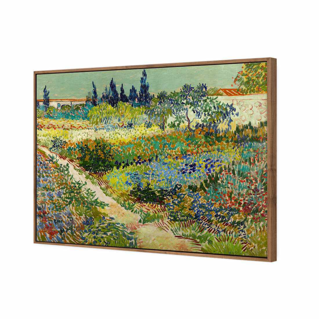 Garden At Arles - Van Gogh Canvas Art-Canvas-Wall Art Designs-45x30cm-Canvas - Natural Frame-Wall Art Designs