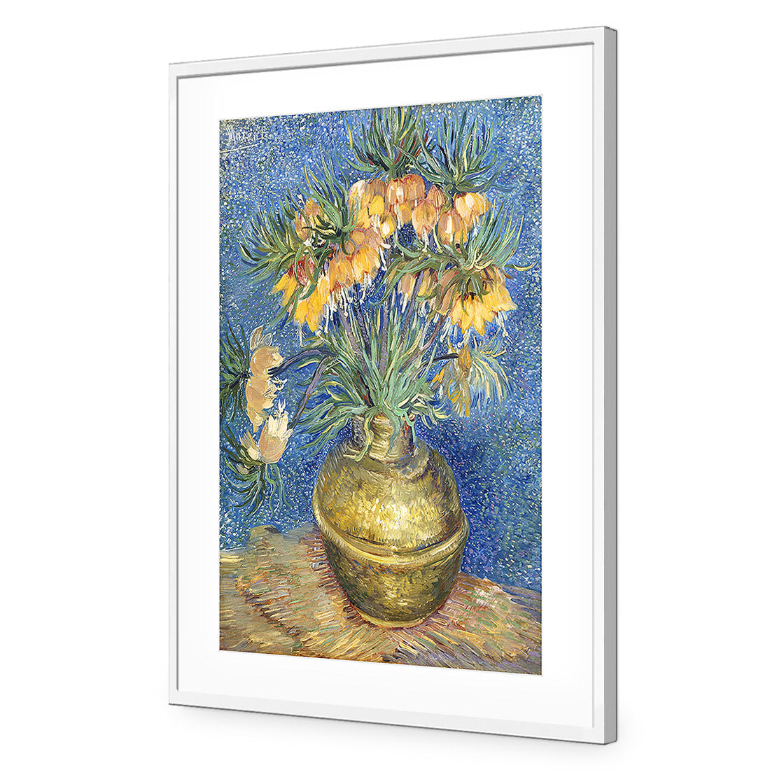 Flowers In Copper Vase, Van Gogh  Acrylic Glass Art