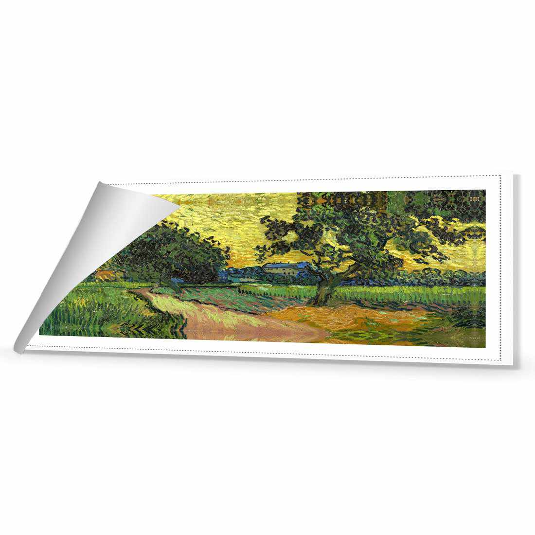 Landscape At Twilight - Van Gogh Canvas Art-Canvas-Wall Art Designs-60x20cm-Rolled Canvas-Wall Art Designs