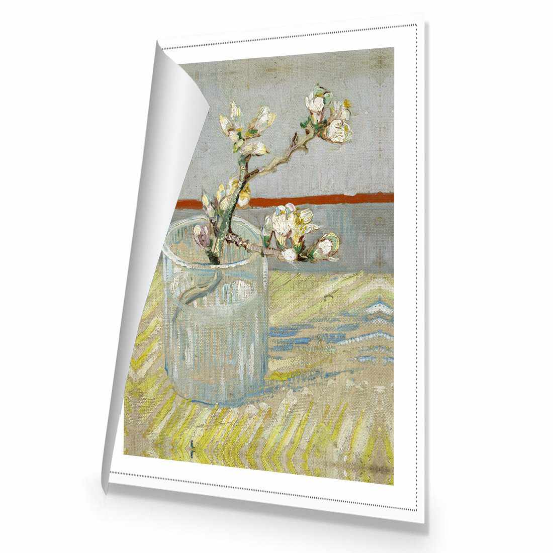 Sprig Of Flowering Almond In A Vase by Van Gogh | Classic Canvas | No Frame | Rolled Canvas