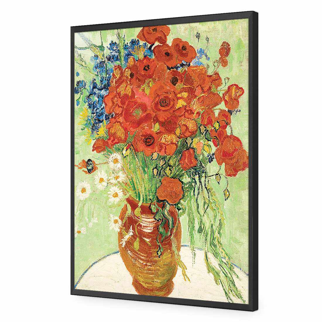 Wildflowers - Van Gogh-Acrylic-Wall Art Design-Without Border-Acrylic - Black Frame-45x30cm-Wall Art Designs