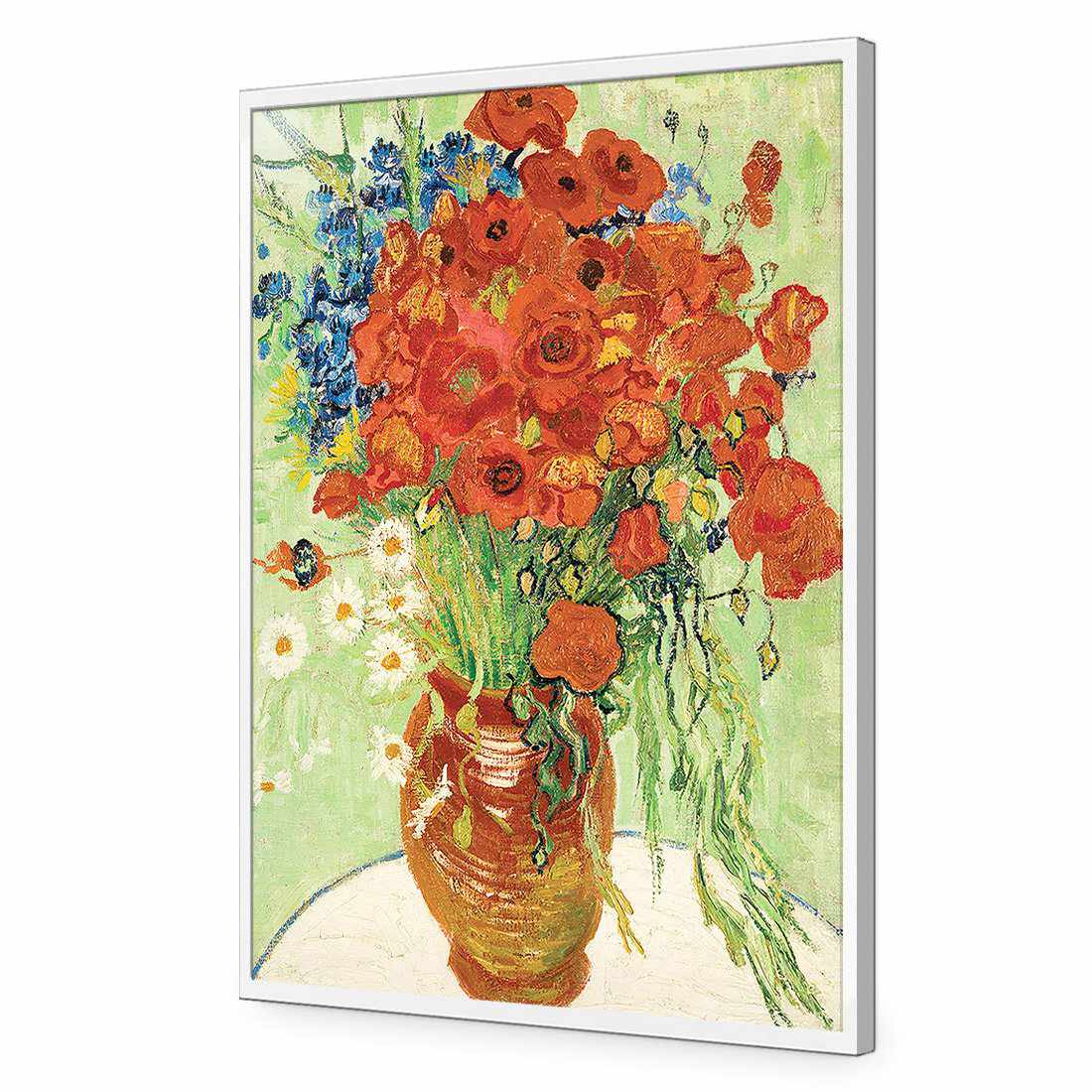 Wildflowers - Van Gogh-Acrylic-Wall Art Design-Without Border-Acrylic - White Frame-45x30cm-Wall Art Designs