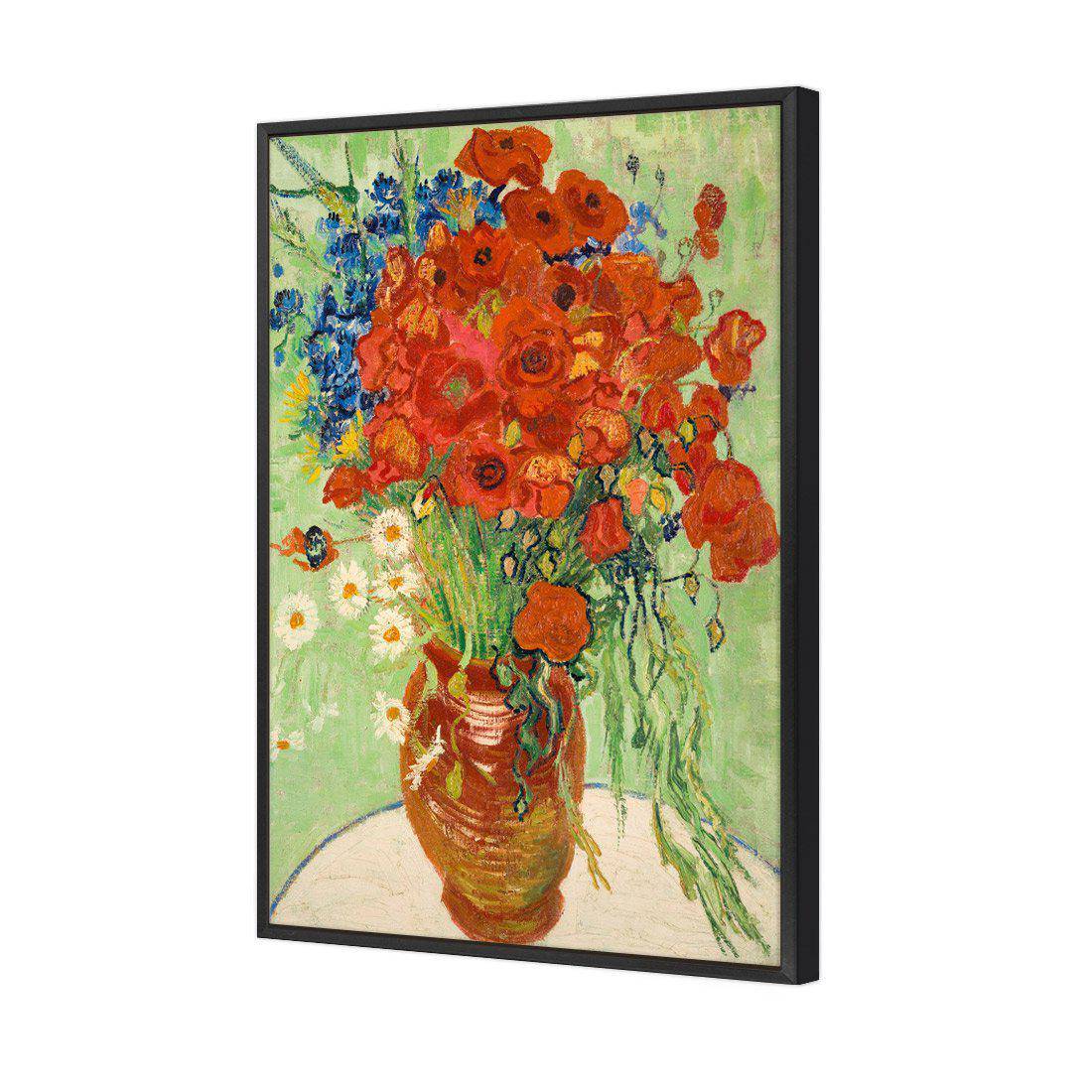 Wildflowers - Van Gogh Canvas Art-Canvas-Wall Art Designs-45x30cm-Canvas - Black Frame-Wall Art Designs