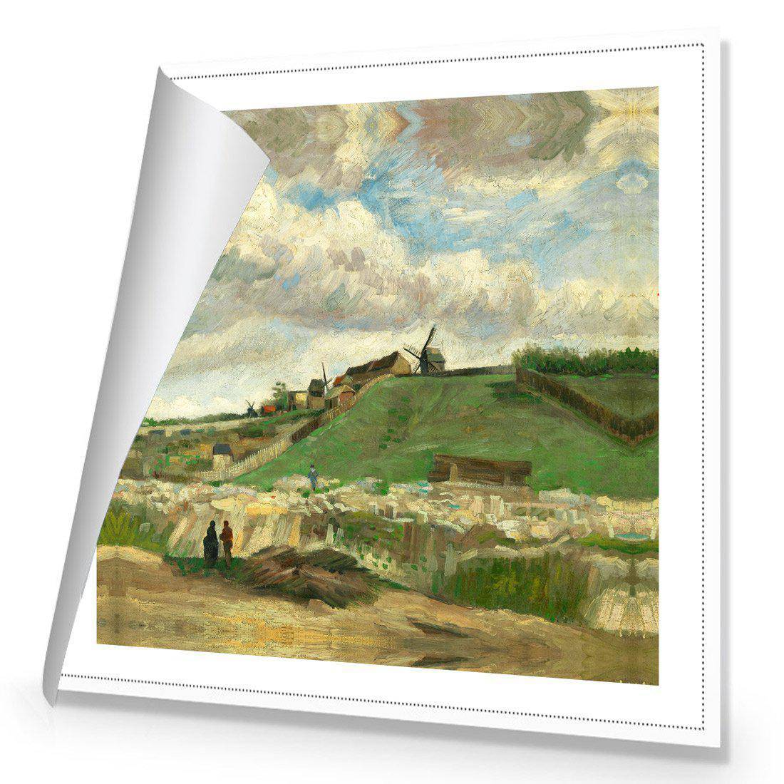 The Hill Of Montmartre - Van Gogh Canvas Art-Canvas-Wall Art Designs-30x30cm-Rolled Canvas-Wall Art Designs