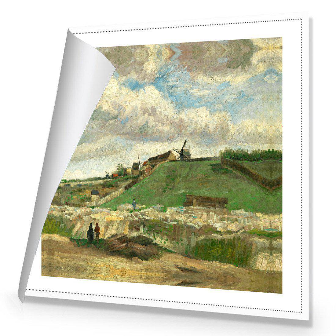 The Hill Of Montmartre by Van Gogh | Standard Canvas | No Frame | Rolled Canvas