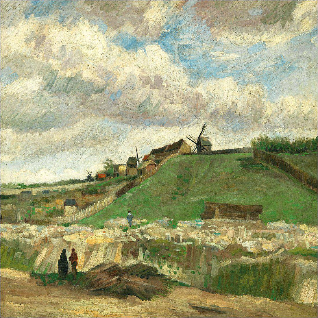 The Hill Of Montmartre - Van Gogh Canvas Art-Canvas-Wall Art Designs-30x30cm-Canvas - No Frame-Wall Art Designs