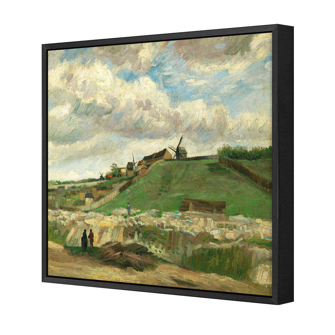 The Hill Of Montmartre - Van Gogh Canvas Art-Canvas-Wall Art Designs-30x30cm-Canvas - Black Frame-Wall Art Designs