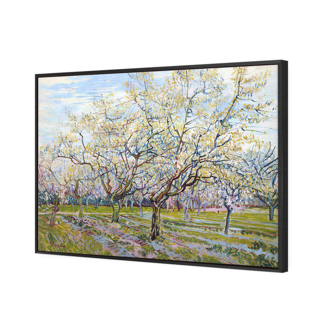 Van Gogh - The White Orchard Canvas Art-Canvas-Wall Art Designs-45x30cm-Canvas - Black Frame-Wall Art Designs