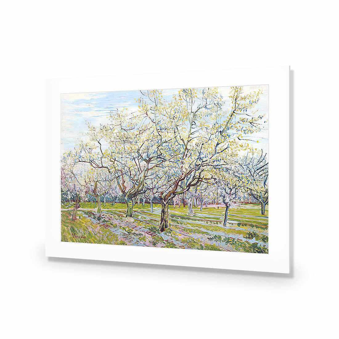 The White Orchard - Van Gogh-Acrylic-Wall Art Design-With Border-Acrylic - No Frame-45x30cm-Wall Art Designs