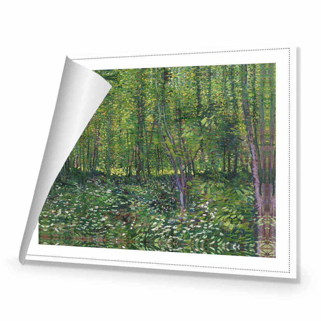 Trees And Undergrowth by Van Gogh | Standard Canvas | No Frame | Rolled Canvas