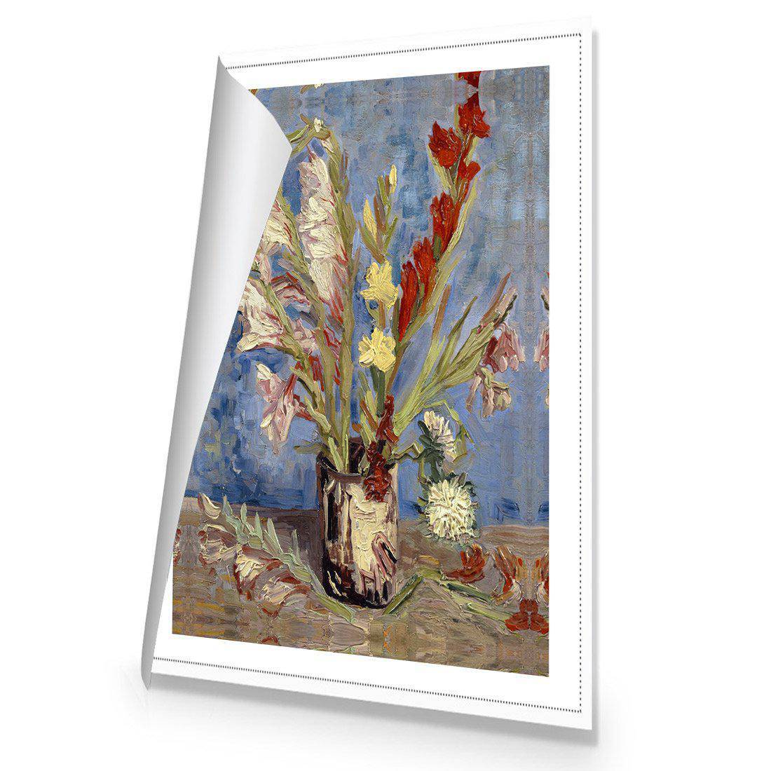 Vase Of Gladioli - Van Gogh Canvas Art-Canvas-Wall Art Designs-45x30cm-Rolled Canvas-Wall Art Designs