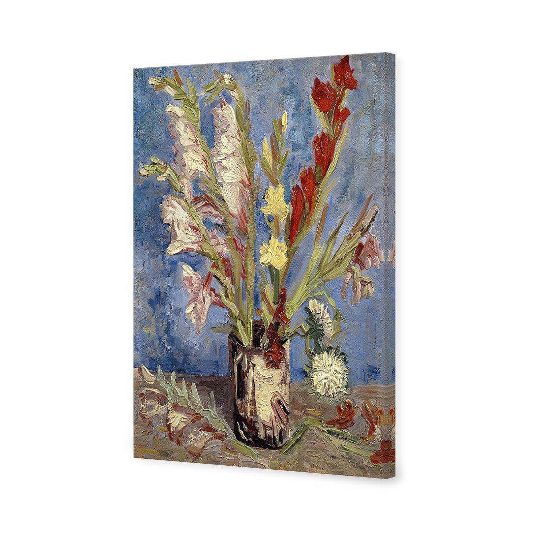 Vase Of Gladioli - Van Gogh Canvas Art-Canvas-Wall Art Designs-45x30cm-Canvas - No Frame-Wall Art Designs