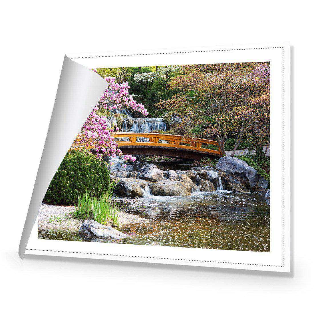 Magnolia Garden Bridge | Standard Canvas | No Frame | Rolled Canvas