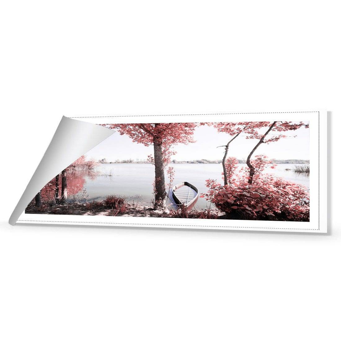 Quiet Pink River Canvas Art-Canvas-Wall Art Designs-60x20cm-Rolled Canvas-Wall Art Designs