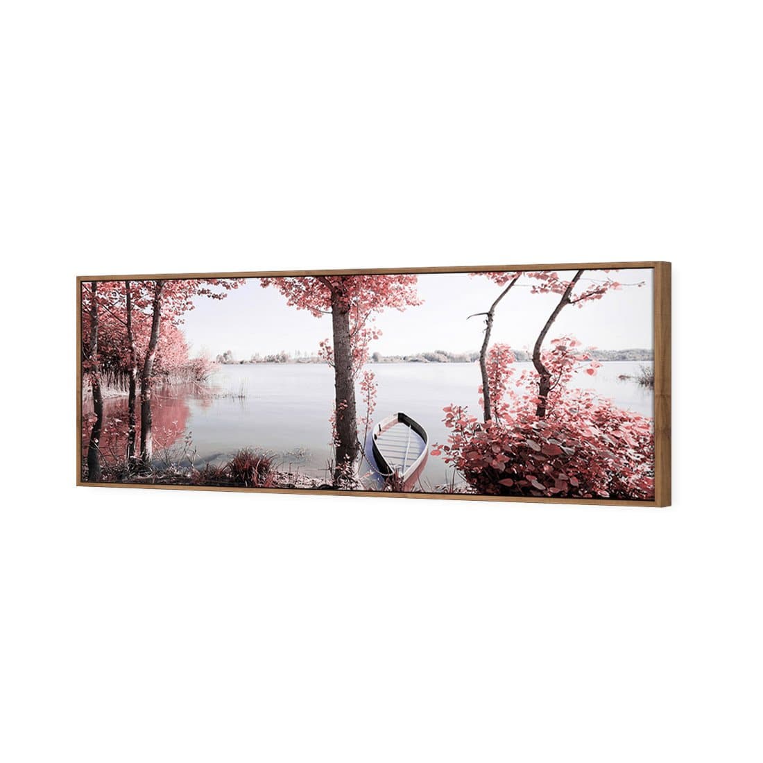 Quiet Pink River Canvas Art-Canvas-Wall Art Designs-60x20cm-Canvas - Natural Frame-Wall Art Designs