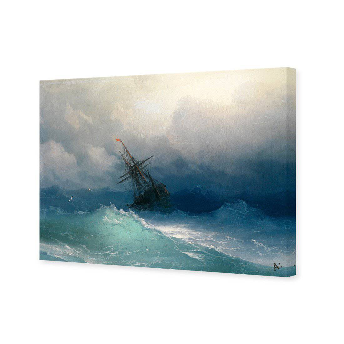 Caught In A Storm - Ivan Aivazovsky Canvas Art-Canvas-Wall Art Designs-45x30cm-Canvas - No Frame-Wall Art Designs