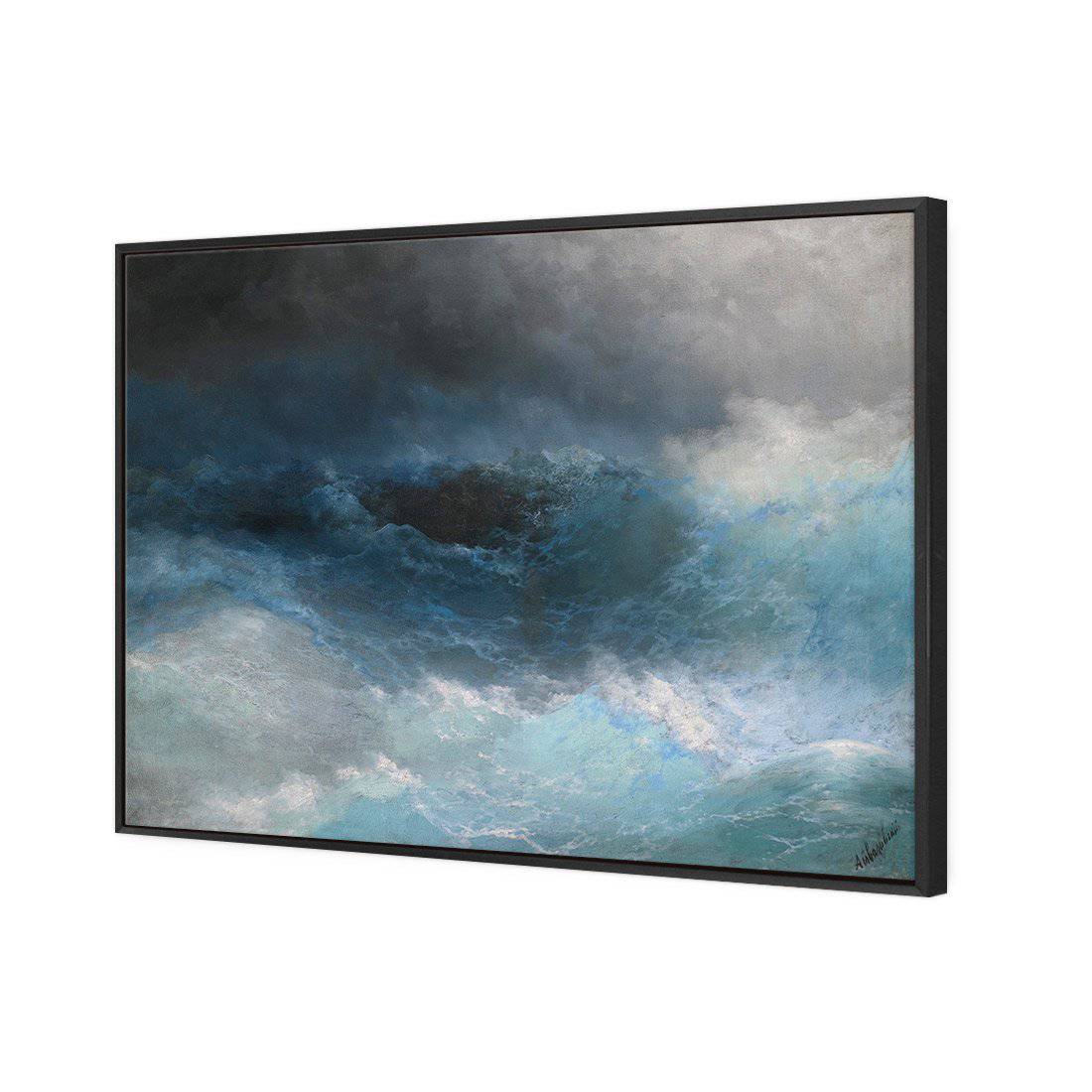 Tempest - Ivan Aivazovsky Canvas Art-Canvas-Wall Art Designs-45x30cm-Canvas - Black Frame-Wall Art Designs
