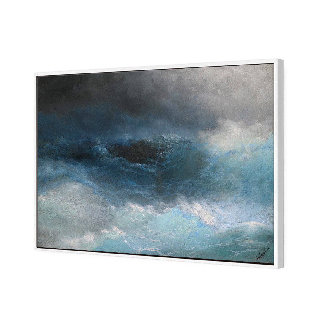 Tempest - Ivan Aivazovsky Canvas Art-Canvas-Wall Art Designs-45x30cm-Canvas - White Frame-Wall Art Designs