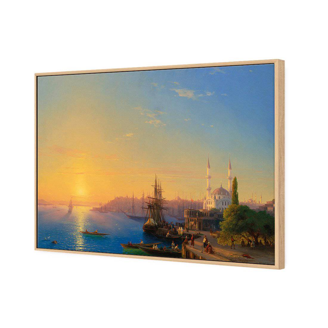 Sunset Over Constantinople by Ivan Aivazovsky Canvas Art-Canvas-Wall Art Designs-45x30cm-Canvas - Oak Frame-Wall Art Designs