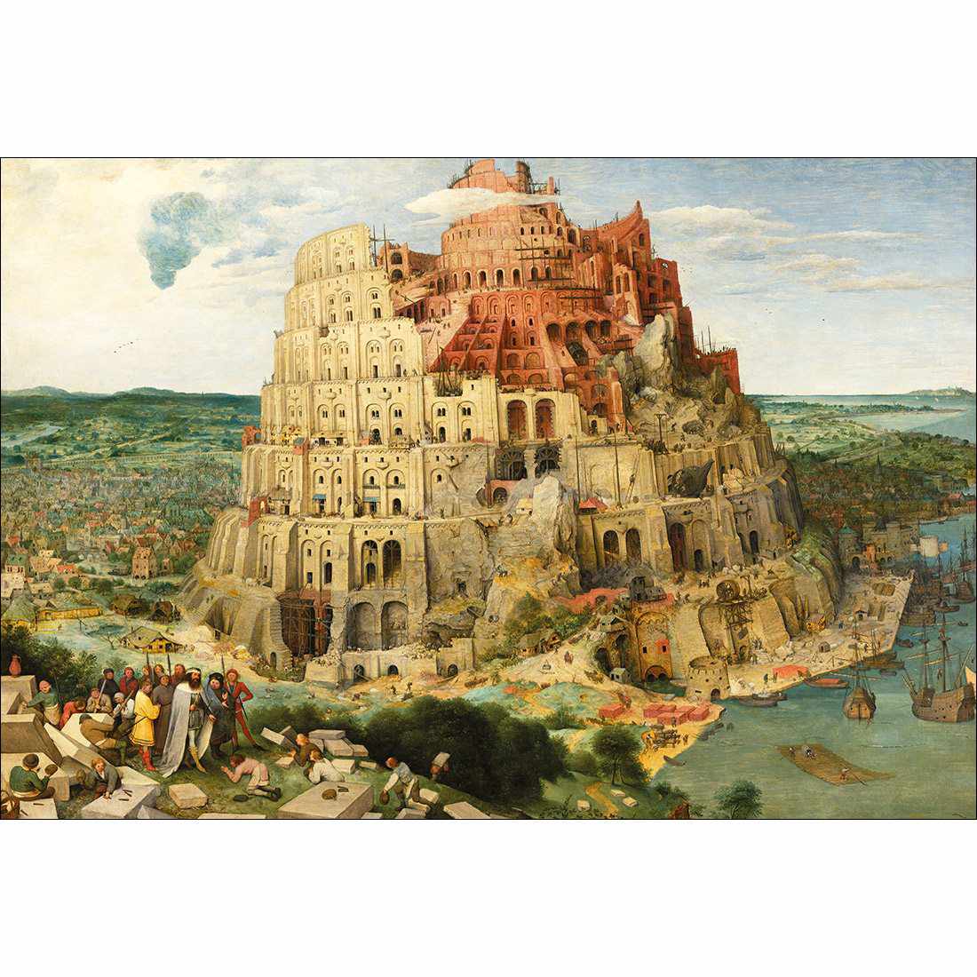 Tower Of Babel - Pieter Bruegel The Elder Canvas Art-Canvas-Wall Art Designs-45x30cm-Canvas - No Frame-Wall Art Designs