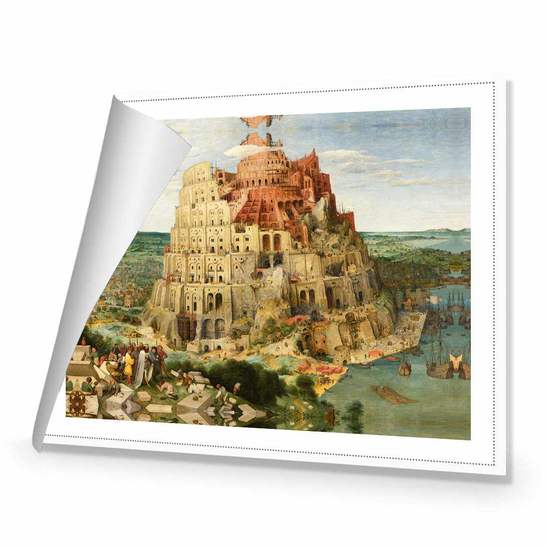 Tower Of Babel - Pieter Bruegel The Elder Canvas Art-Canvas-Wall Art Designs-45x30cm-Rolled Canvas-Wall Art Designs