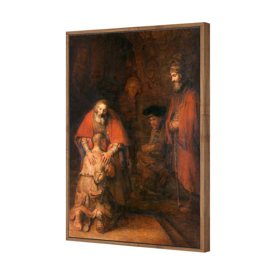 Return Of The Prodigal Son - Rembrandt Canvas Art-Canvas-Wall Art Designs-45x30cm-Canvas - Natural Frame-Wall Art Designs