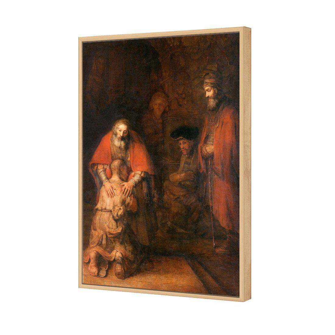 Return Of The Prodigal Son - Rembrandt Canvas Art-Canvas-Wall Art Designs-45x30cm-Canvas - Oak Frame-Wall Art Designs