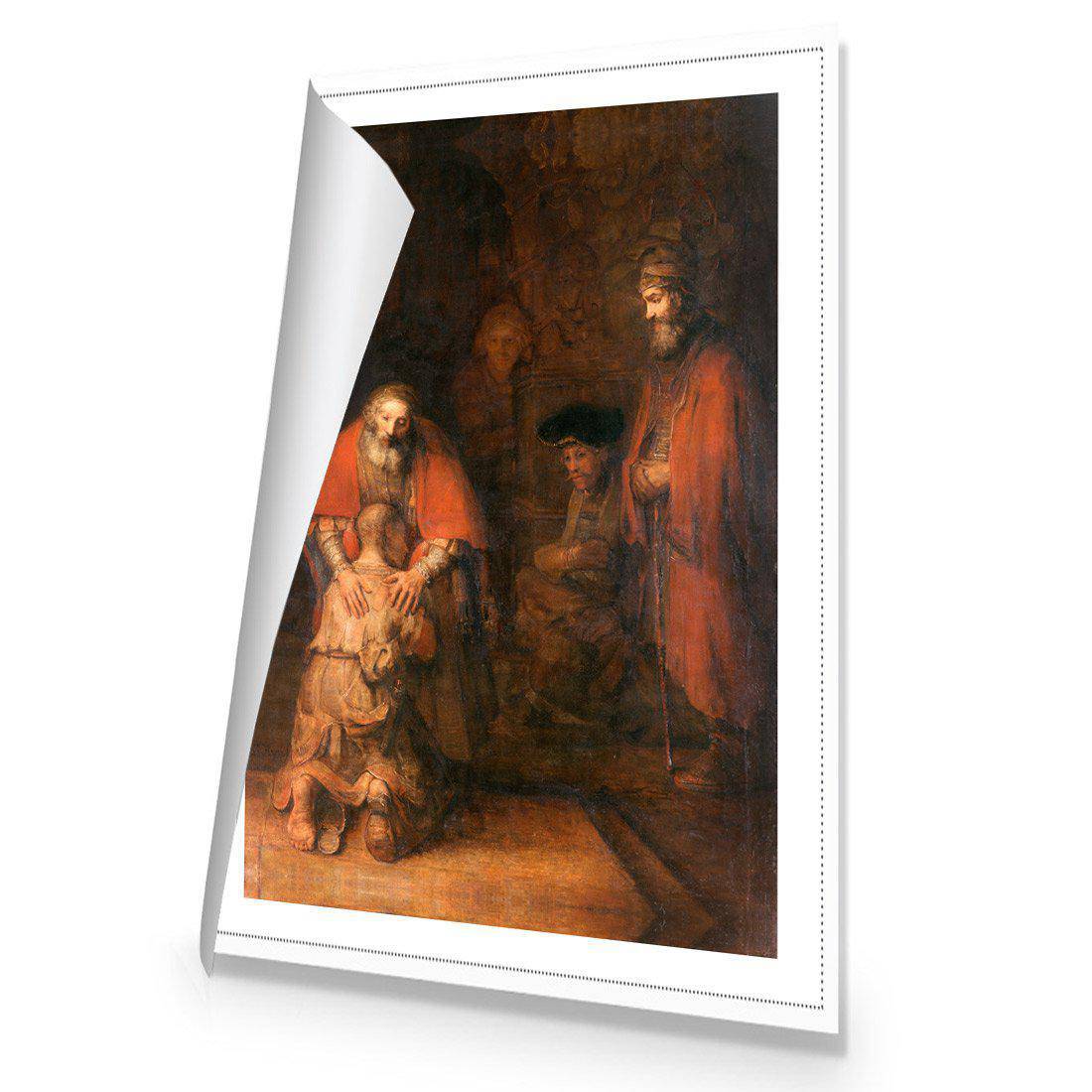 Return Of The Prodigal Son - Rembrandt Canvas Art-Canvas-Wall Art Designs-45x30cm-Rolled Canvas-Wall Art Designs