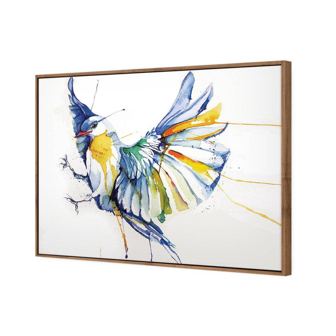 Watercolour Bird Canvas Art-Canvas-Wall Art Designs-45x30cm-Canvas - Natural Frame-Wall Art Designs