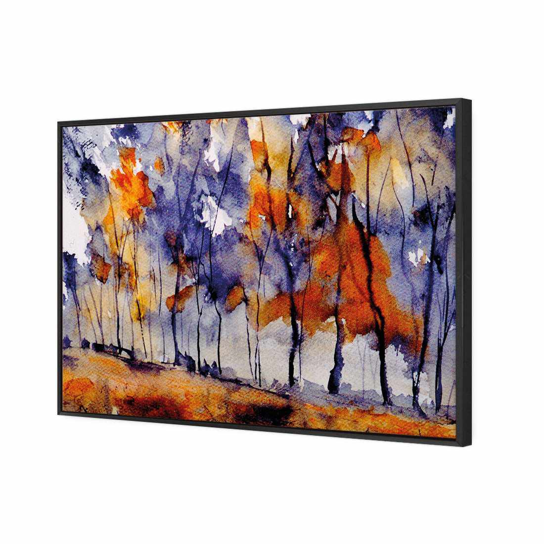 Watercolour Forest Canvas Art-Canvas-Wall Art Designs-45x30cm-Canvas - Black Frame-Wall Art Designs