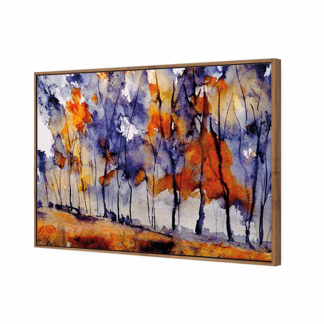 Watercolour Forest Canvas Art-Canvas-Wall Art Designs-45x30cm-Canvas - Natural Frame-Wall Art Designs