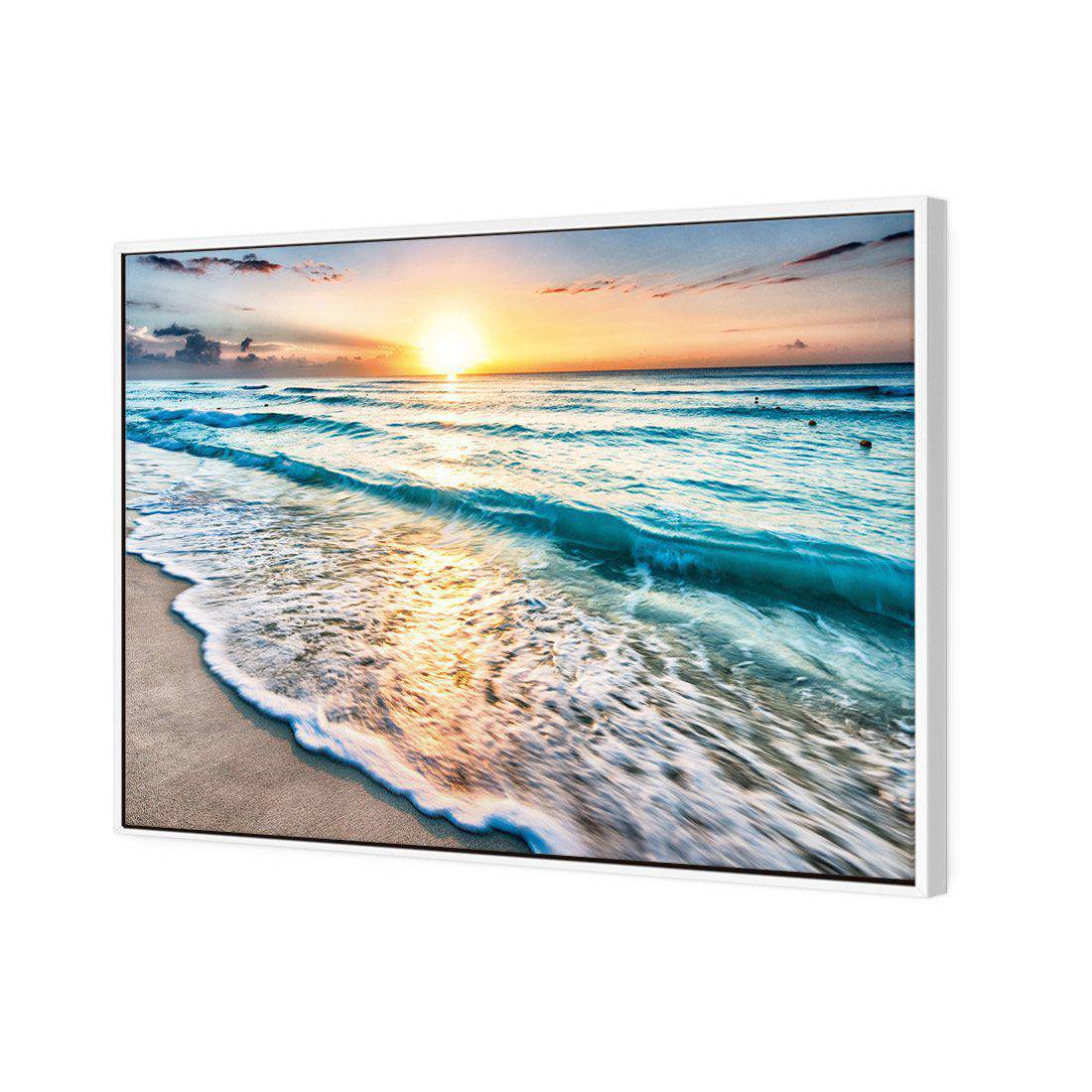 Glimmering Sunrise Canvas Art-Canvas-Wall Art Designs-45x30cm-Canvas - White Frame-Wall Art Designs