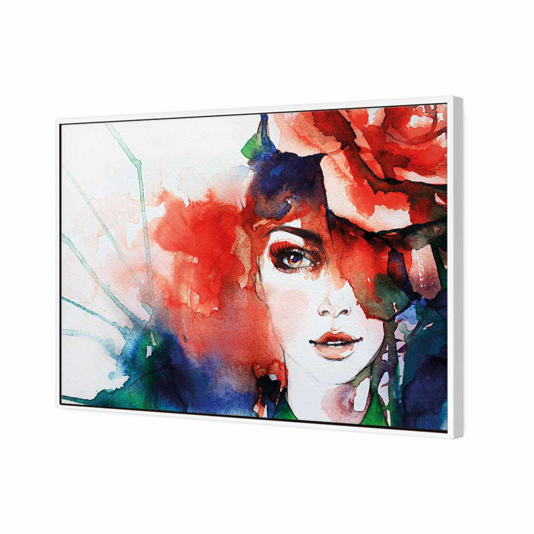 Mystic Rose Woman Canvas Art-Canvas-Wall Art Designs-45x30cm-Canvas - White Frame-Wall Art Designs