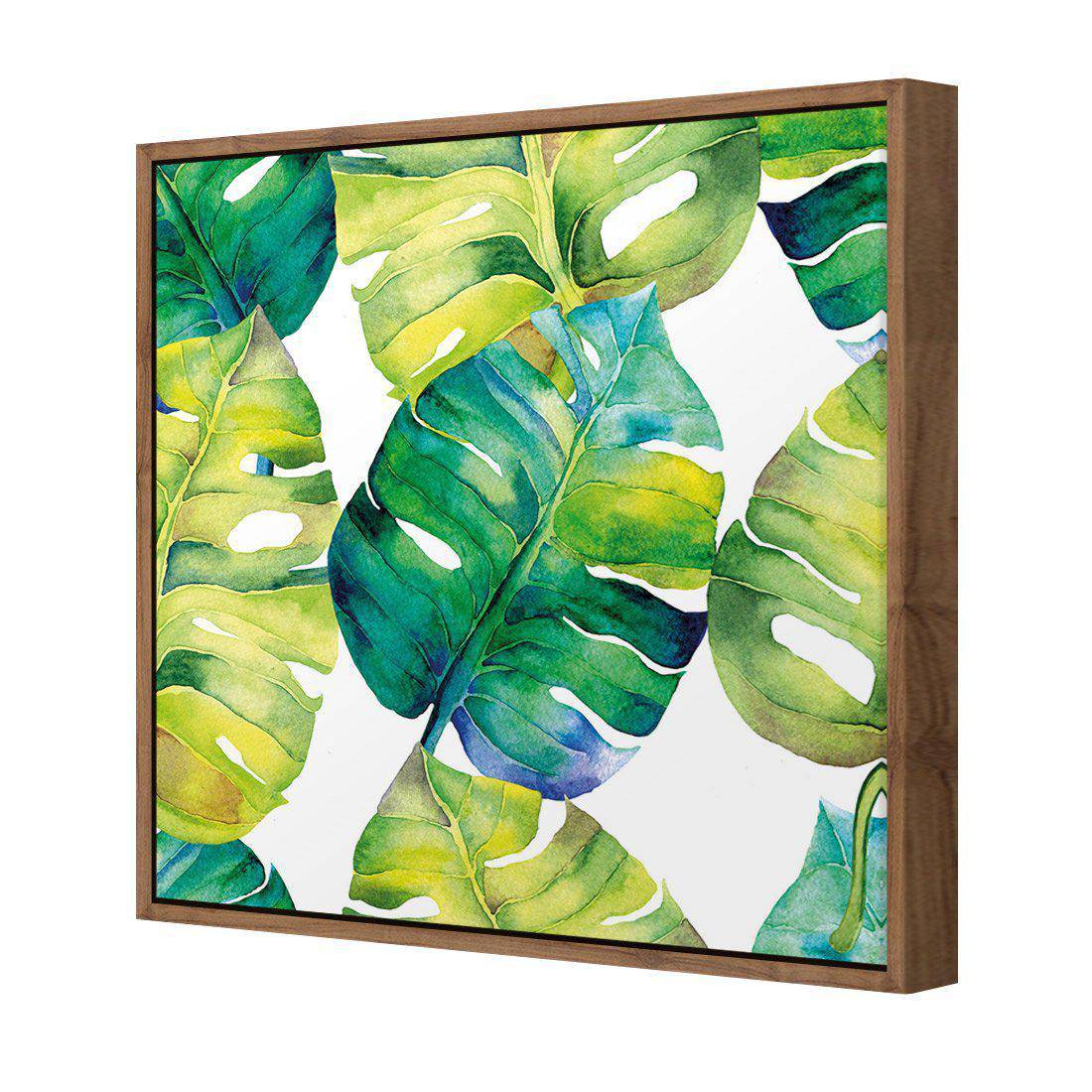 Verdant Leaves Canvas Art-Canvas-Wall Art Designs-30x30cm-Canvas - Natural Frame-Wall Art Designs