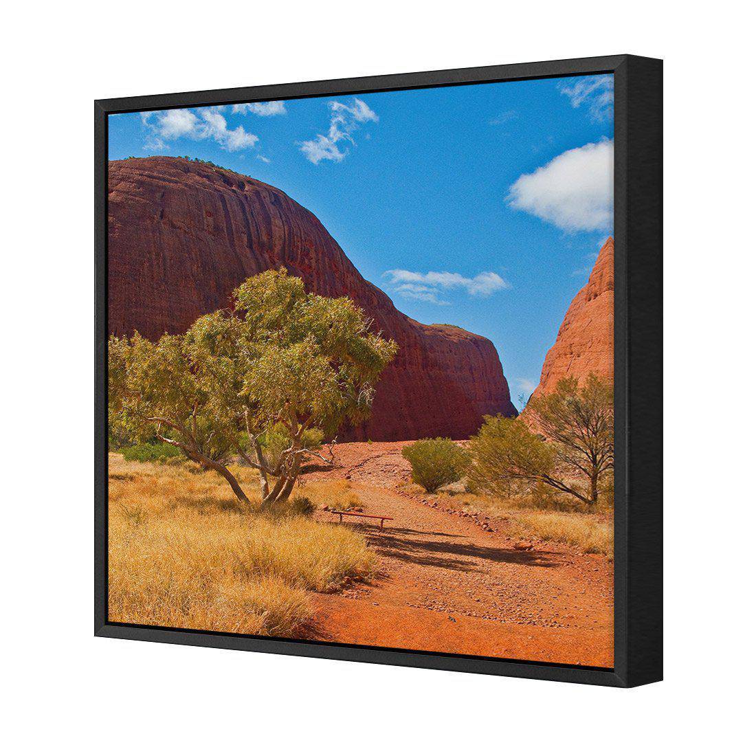 Into The Outback Canvas Art-Canvas-Wall Art Designs-30x30cm-Canvas - Black Frame-Wall Art Designs
