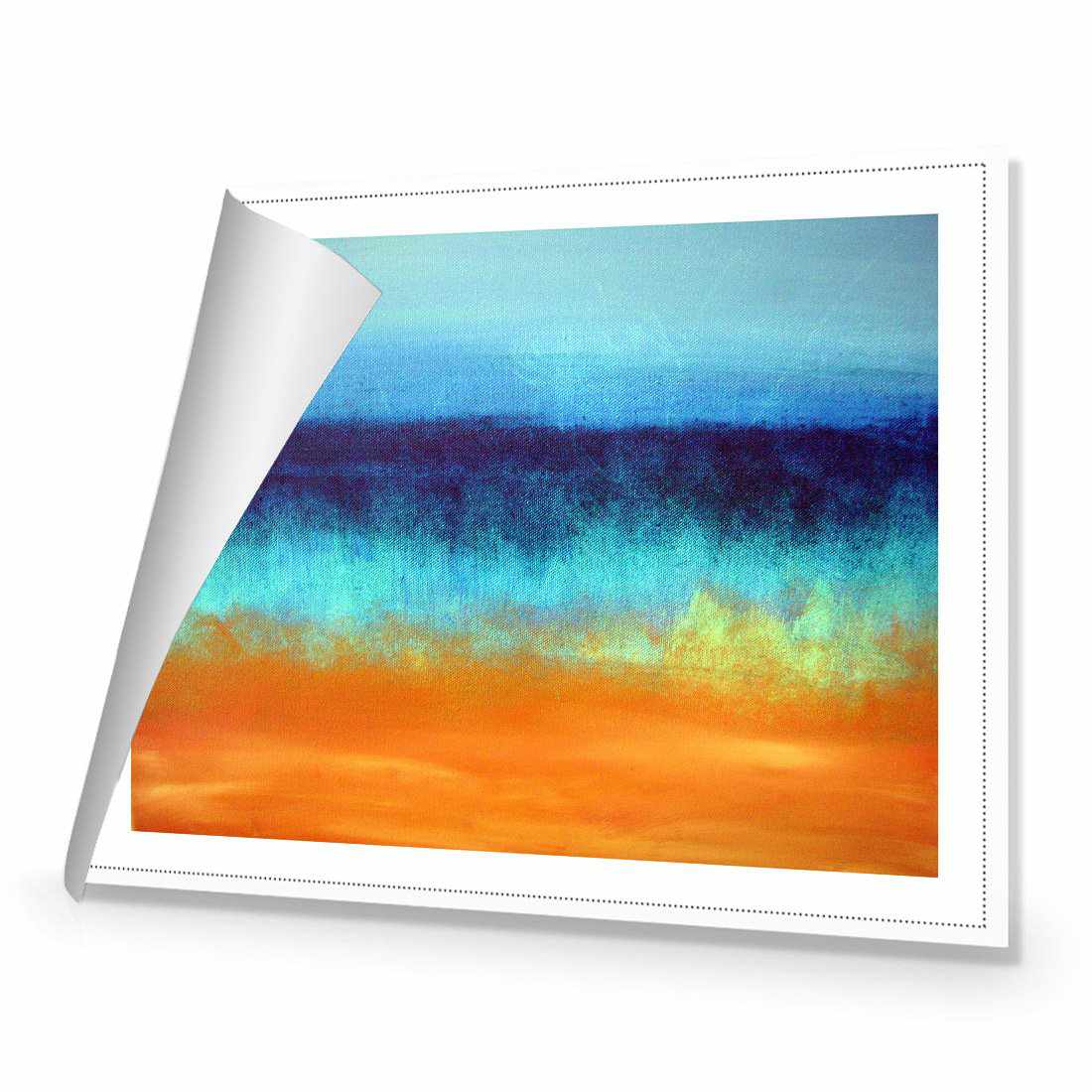 Painted Beach Canvas Art-Canvas-Wall Art Designs-45x30cm-Rolled Canvas-Wall Art Designs