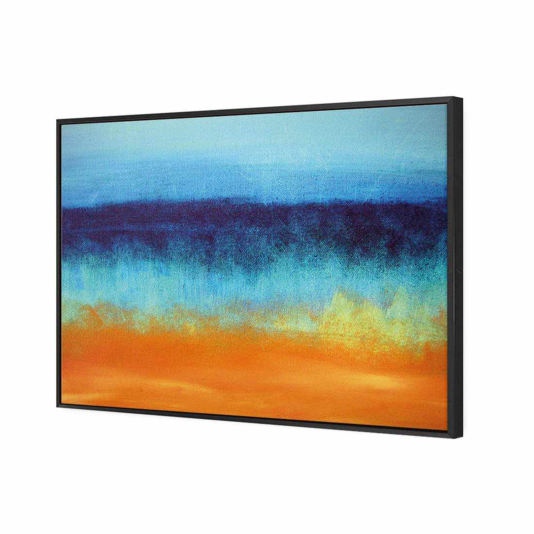 Painted Beach Canvas Art-Canvas-Wall Art Designs-45x30cm-Canvas - Black Frame-Wall Art Designs