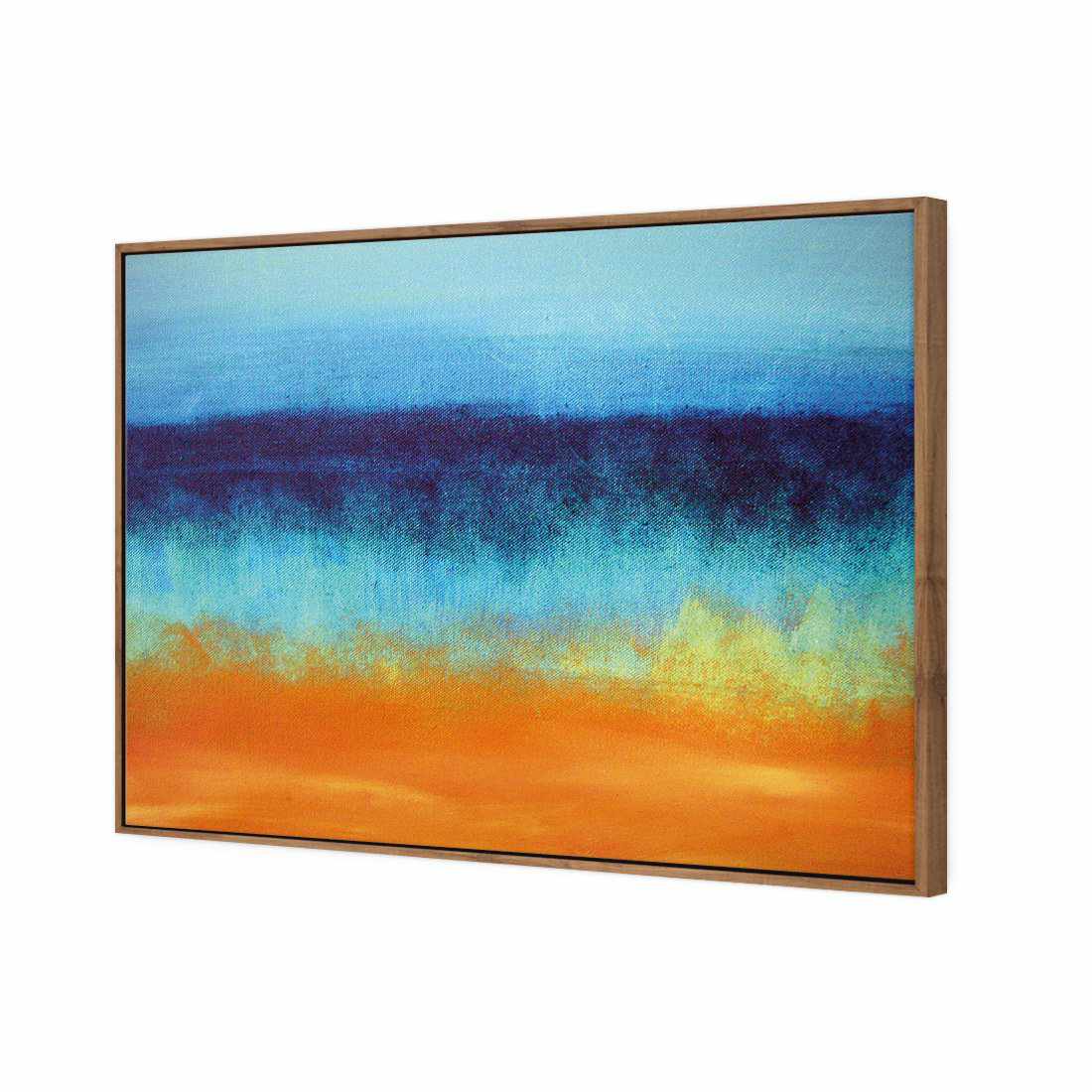 Painted Beach Canvas Art-Canvas-Wall Art Designs-45x30cm-Canvas - Natural Frame-Wall Art Designs