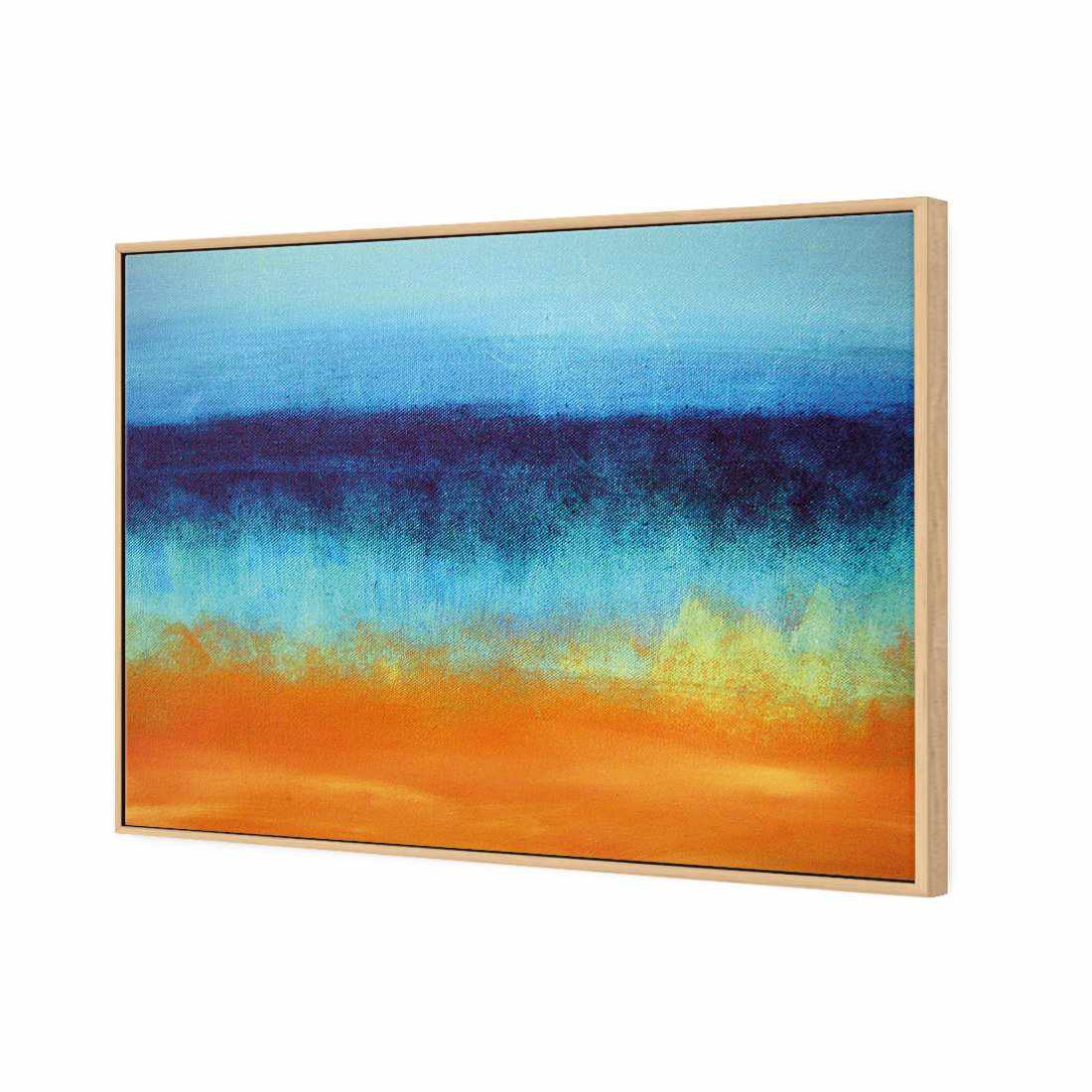 Painted Beach Canvas Art-Canvas-Wall Art Designs-45x30cm-Canvas - Oak Frame-Wall Art Designs