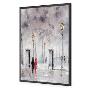 Romantic Park | Classic Acrylic | Flat Frame No Border | Black