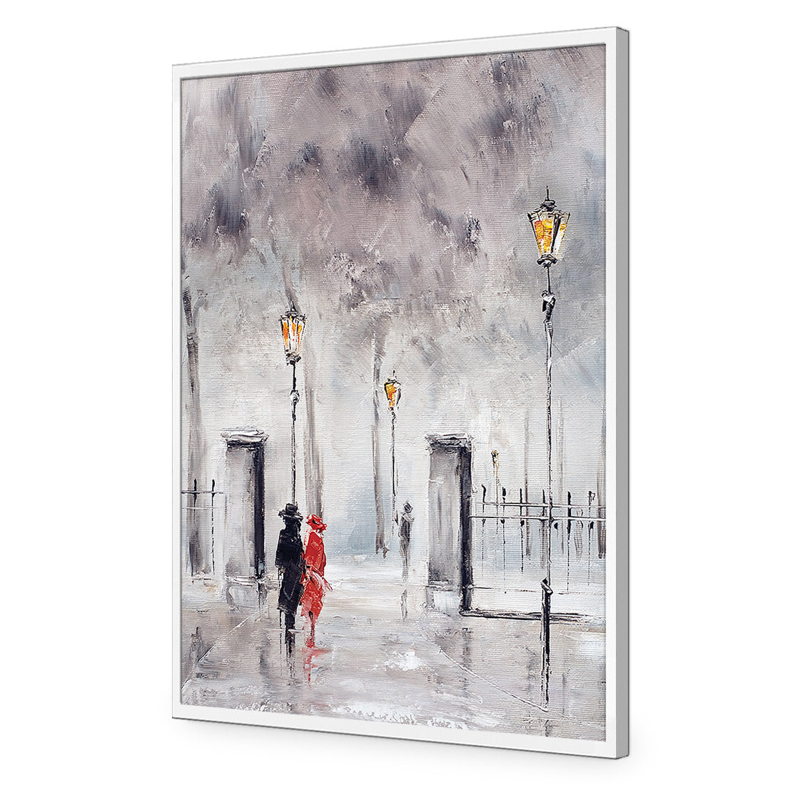 Romantic Park | Classic Acrylic | Flat Frame No Border | White