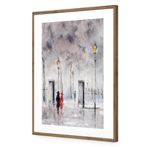 Romantic Park | Classic Acrylic | Flat Frame With Border | Natural