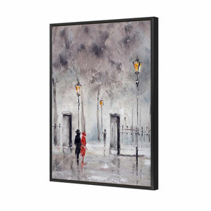 Romantic Park | Classic Canvas | Floating Frame | Black