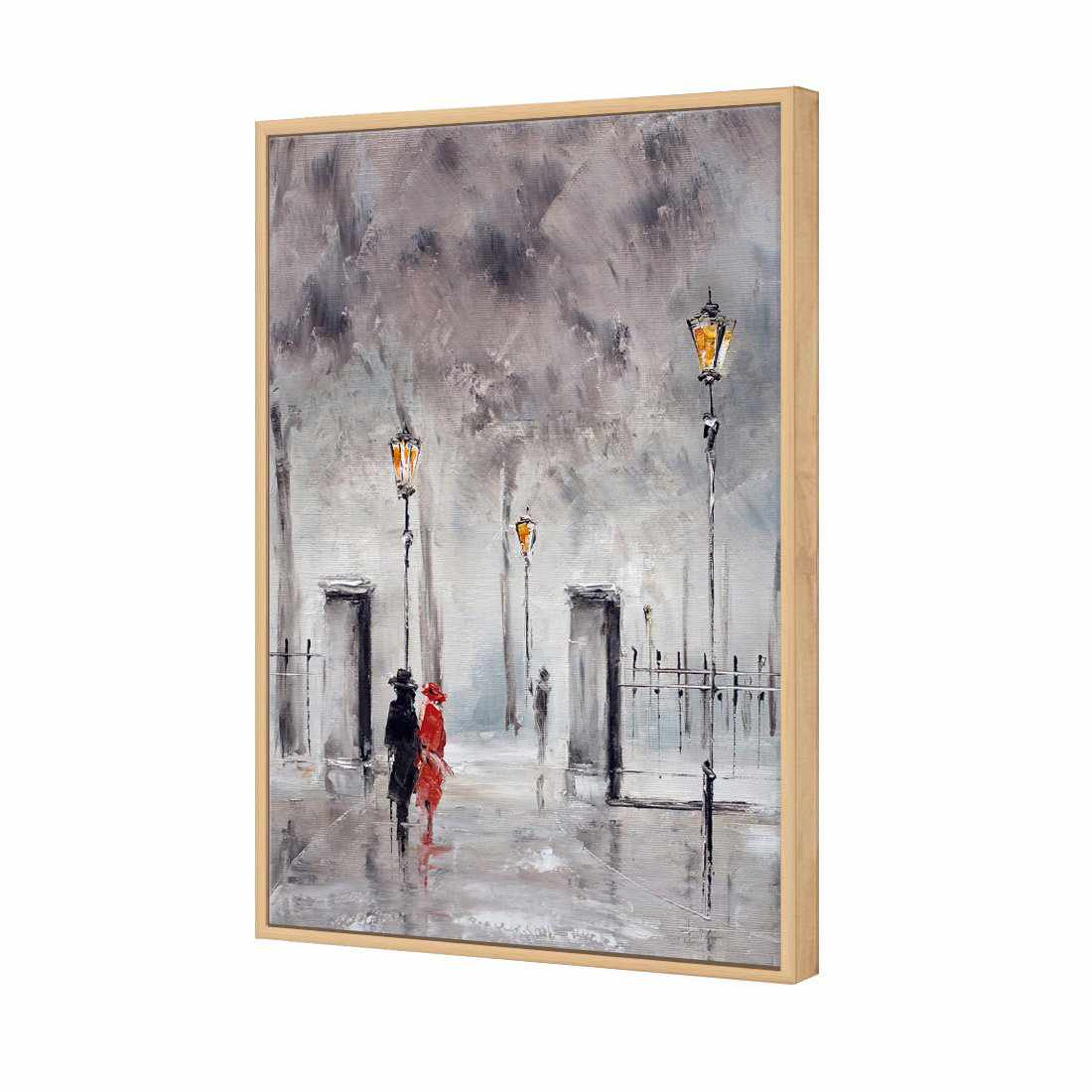 Romantic Park | Classic Canvas | Floating Frame | Oak
