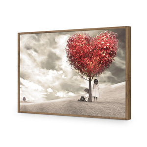 The Heart Tree | Standard Acrylic | Flat Frame No Border | Natural