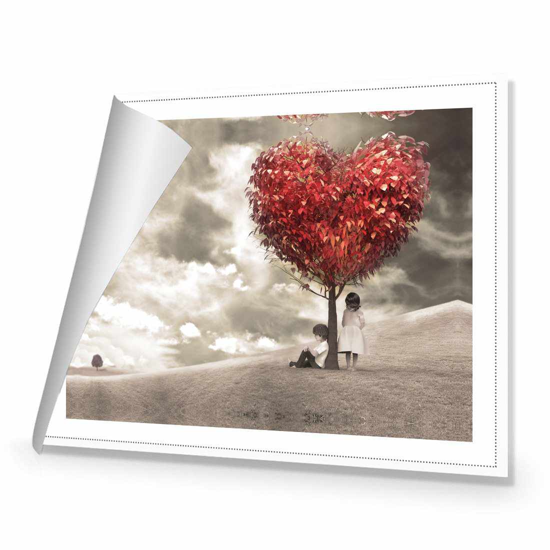 The Heart Tree Canvas Art-Canvas-Wall Art Designs-45x30cm-Rolled Canvas-Wall Art Designs